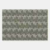  Floral Blue Red Morris Pattern Tulip Inpakpapier Vel (Voorkant 2)