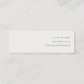 Floral Blue Rust Script die de "Stud Hoop Holder" Mini Visitekaartje (Achterkant)