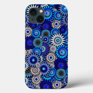 Floral: Blue Spring Bouquet iPhone 13 Hoesje