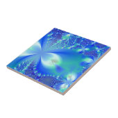 Floral Blue Tegeltje (Zijkant)