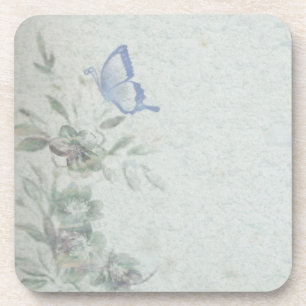  Floral Blue Wedding Bier Onderzetter