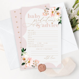Floral blush baby meisje voorspellingen en advies 