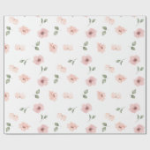 Floral Blush Cadeaupapier (Vlak)