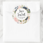Floral Blush et Navy Love Is Sweet Sticker (Sac)