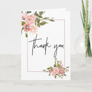 Floral Blush et Rose Mariage or Merci