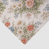 Floral Blush Garden Heirloom Pattern Tissuepapier (Detail)