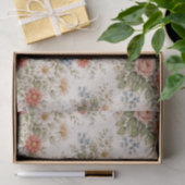 Floral Blush Garden Heirloom Pattern Tissuepapier (Geschenk)