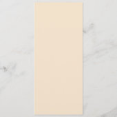 Floral Blush Greenery Peach Modern Minimum Menu (Achterkant)