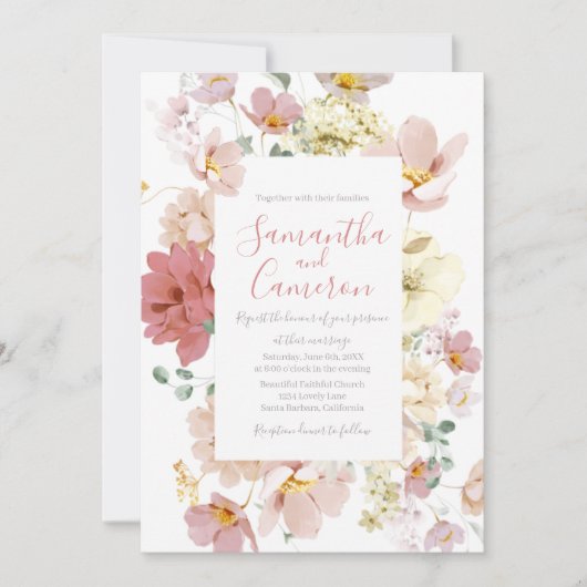Floral Blush Greenery Wedding (Voorkant)