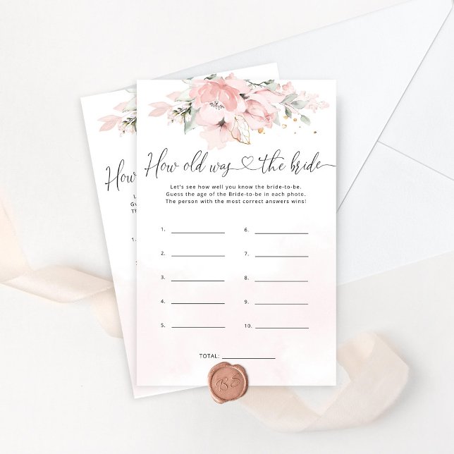 Floral blush Hoe oud was de bruid om mee te spelen (Creator heeft geüpload)