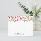 Floral Blush rose cerisier fleurs Budget Carte pou (Debout devant)