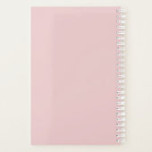 Floral Blush Roses Wedding Planner (Achterkant)