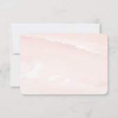 Floral Blush Wedding Suite Reactie RSVP Kaartje (Achterkant)