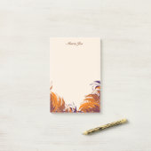 Floral Boarder Prints Gepersonaliseerd Post-it® Notes (Op bureau)