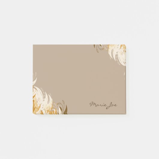 Floral Boarder Prints Gepersonaliseerd Post-it® Notes (Voorkant)