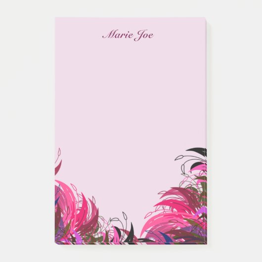 Floral Boarder Prints Gepersonaliseerd Post-it® Notes (Voorkant)