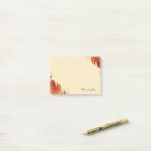 Floral Boarder Prints Gepersonaliseerd Post-it® Notes (Op bureau)