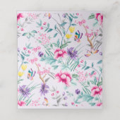 Floral bohème et papillons - Cartes de Place (Intérieur déplié)