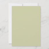 Floral Bohemian Botanical Waterverf Wedding Kaart (Achterkant)