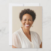 Floral Boho 40e verjaardag uitnodiging (Achterkant)