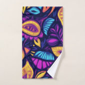 Floral Boho Abstract colorful 2 (Serviette à main)