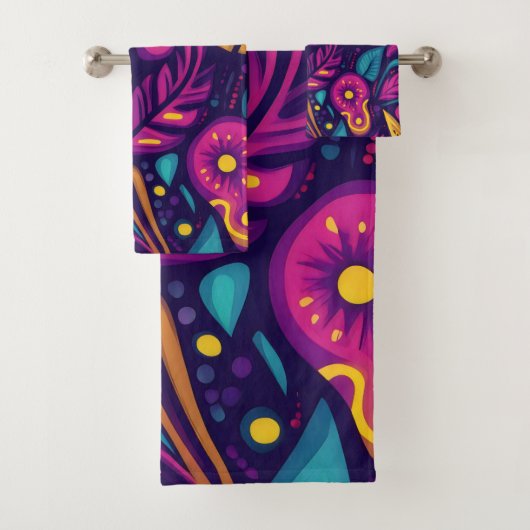 Floral Boho Abstract colorful 5 (En situation)