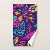 Floral Boho Abstract colorful 7 (Serviette à main)