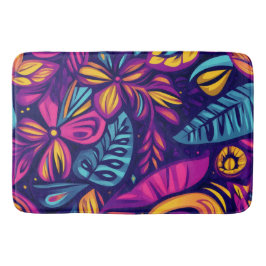 Floral Boho Abstract kleurrijk 7 Badmat