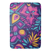 Floral Boho Abstract kleurrijk 8 Badmat (Voorkant Verticaal)