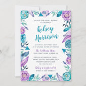 Floral Boho Baby shower Kaart (Voorkant)