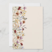 Floral Boho Baby shower Uitnodiging (Achterkant)