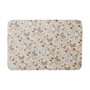 Floral Boho Bath Mat