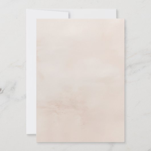 Floral Boho Beige Enregistrer la carte Date (Dos)