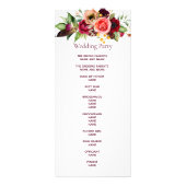 Floral boho bruiloft reclamekaart (Achterkant)