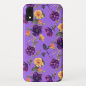 Floral Boho Chic Paars Case-Mate iPhone Case (Achterkant)