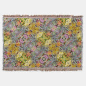 Floral Boho Chic Thistle Pastel Deken (Voorkant)