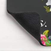 Floral Boho Deer Monogram Name Muismat (Hoek)