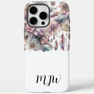  Floral Boho Feather iPhone / iPad case