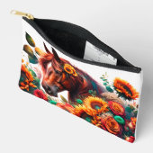 Floral Boho Horse Imprimer Coupe Sac À Coudre (Ouvrir)