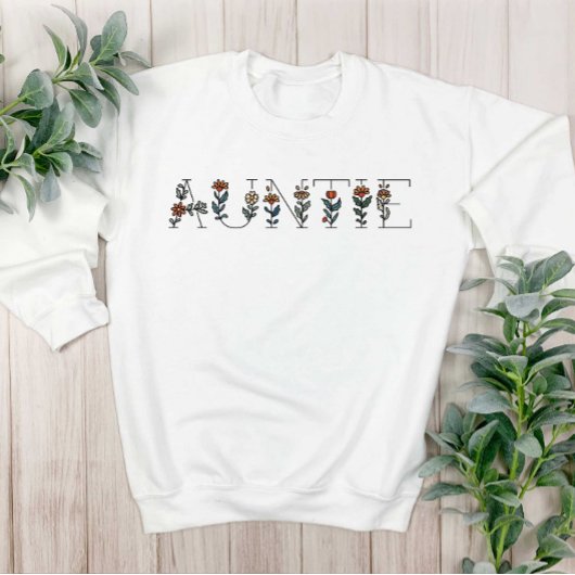 Floral Boho Minimal Tante Sweatshirt