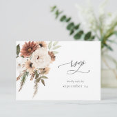 Floral Boho neutre rustique w Repas RSVP S2 (Debout devant)