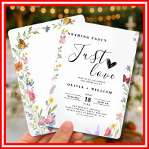 Floral Boho Niets Fancy Alleen Liefde Trouwen