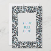 Floral Boho Pattern Blank Kaart Invitation (Voorkant)