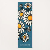 Floral Boho Pattern Custom Name Yoga Mat (Voorkant)