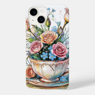 Floral boho phonecase Case-Mate iPhone 14 hoesje
