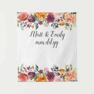 Floral Boho Photo Booth Prop Fall Bruiloft Achterg Wandkleed