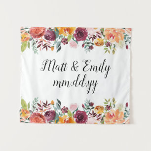 Floral Boho Photo Booth Prop Fall Bruiloft Achterg Wandkleed