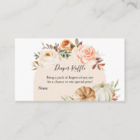Floral Boho Pumpkin-Baby shower - Luieraffle 