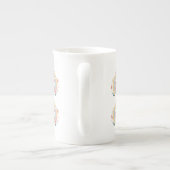 Floral Boho Rainbow Bone China Mug (Dos)
