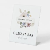 Floral Boho Reclamebord Met Voetstuk (Voorkant)